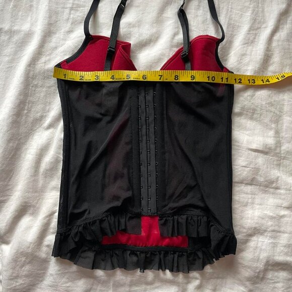 Black & Red Corset Top - Picture 6 of 7